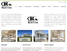 Tablet Screenshot of koetterwoodworking.com